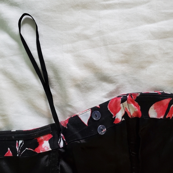 WHBM Strapless Bustier Floral Top Size 2 - Picture 8 of 13